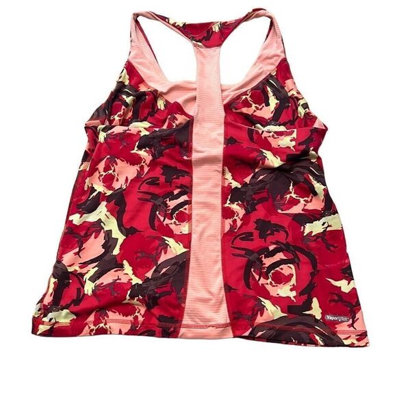 The North Face Women's Pink & Red VaporWick Built-In Bra Hike Tank Tops Large - Picture 2 of 7